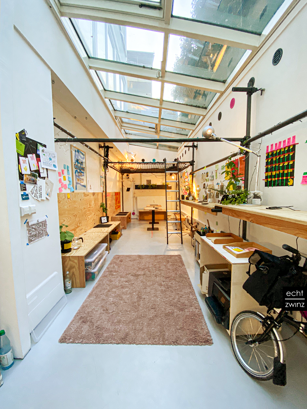 Kreativ-Studio Traffo in Stuttgart-West mit inspiriernder Innenarchitektur
