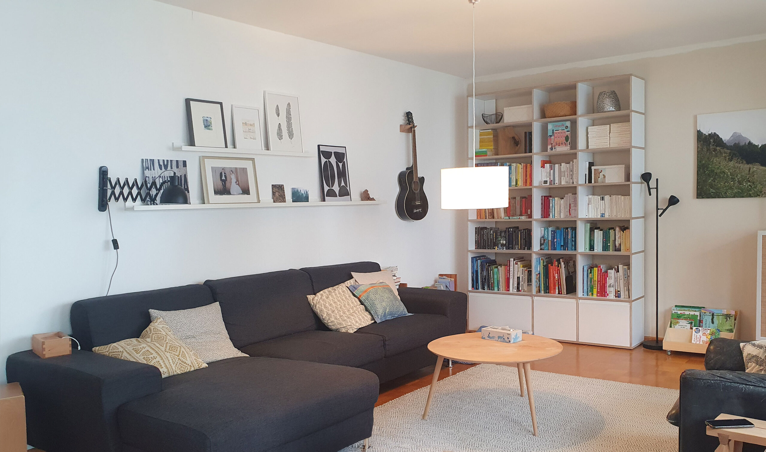 Vorher: Das Wohnzimmer sollte Raum für das Elternschlafzimmer bieten