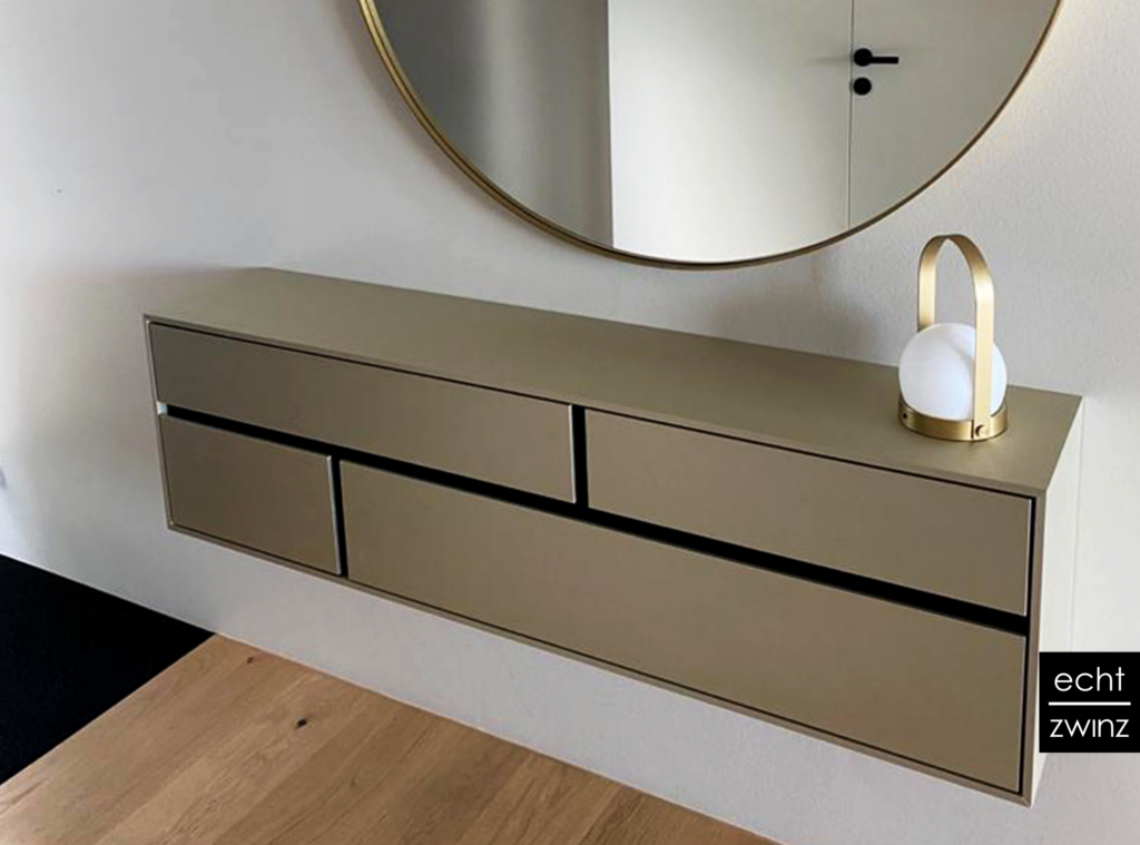 Sideboard mit Fenix metallic Spezialoberfläche